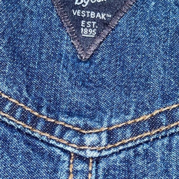 Like NEW 24 month Osh Gish Bgosh denim knit like overalls - Picture 9 of 16